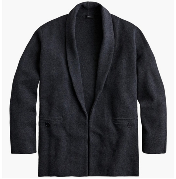 J. Crew Jackets & Blazers - J. Crew Charcoal Shawl Collar Blazer